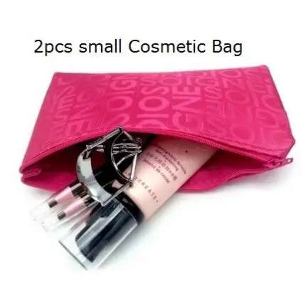 2pcs small bag Новинка, фламинго, косметичка, сумка-несессер, органайзер для путешествий, косметичка, набор туалетных принадлежностей, для мытья унитаза, Большая водонепроницаемая сумка ZDH022 - Цвет: 2pcs small bag