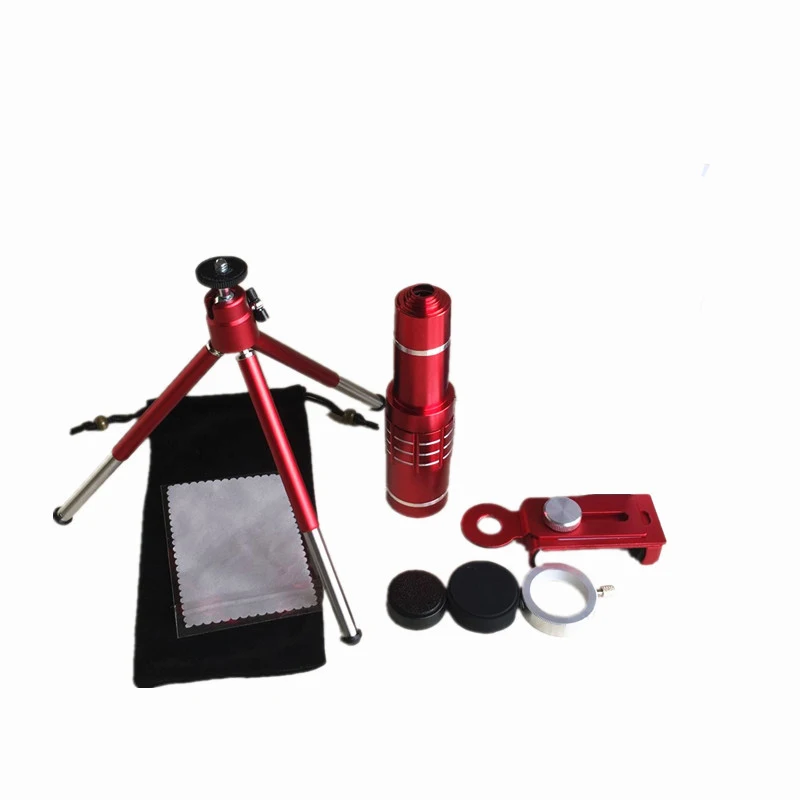 Универсальный красный 18X Оптический Телефон Объективы для фотокамер Telescope