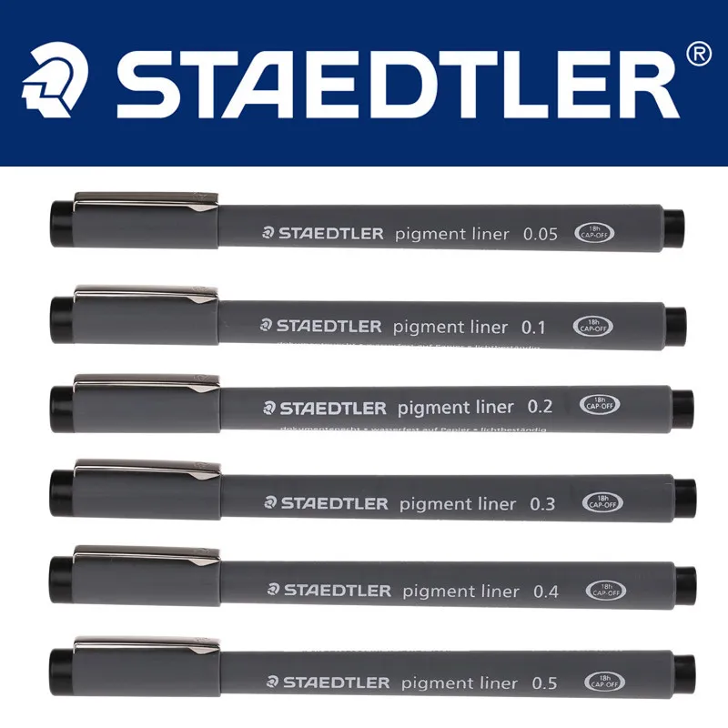 [STAEDTLER] 308 тонкая линейная ручка водонепроницаемая 005-08 высшего качества сделано в