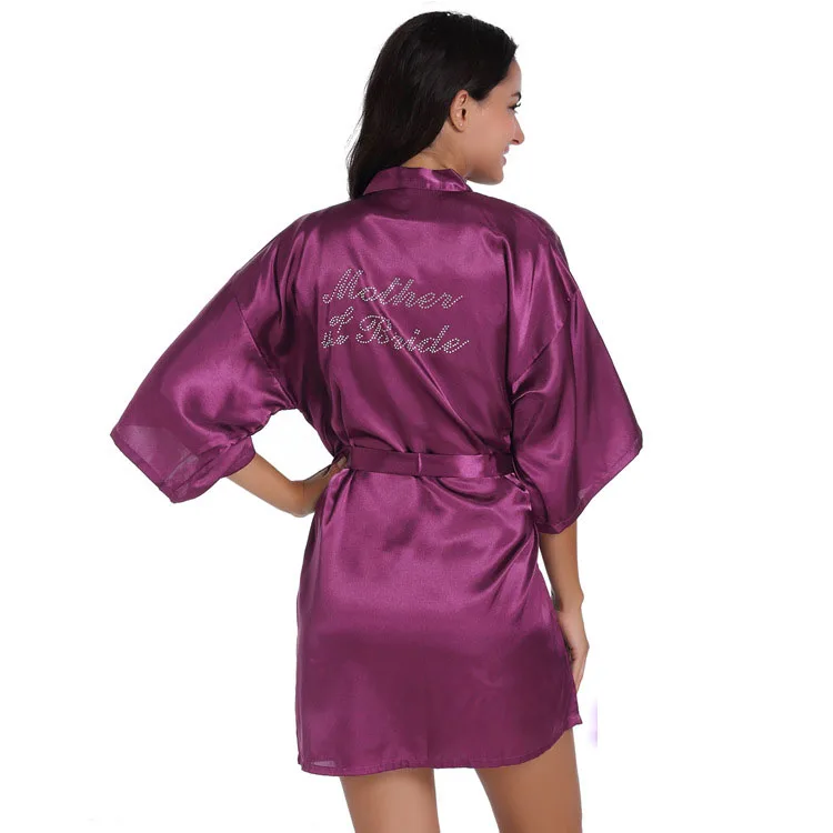 Халаты для матери невесты атласные халаты свадебного макияжа Свадебный банный