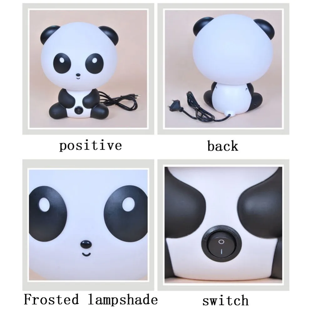 Панда СВЕТОДИОДНЫЙ Ночник мультфильм животное 3D свет ЕС детская Спящая лампа для