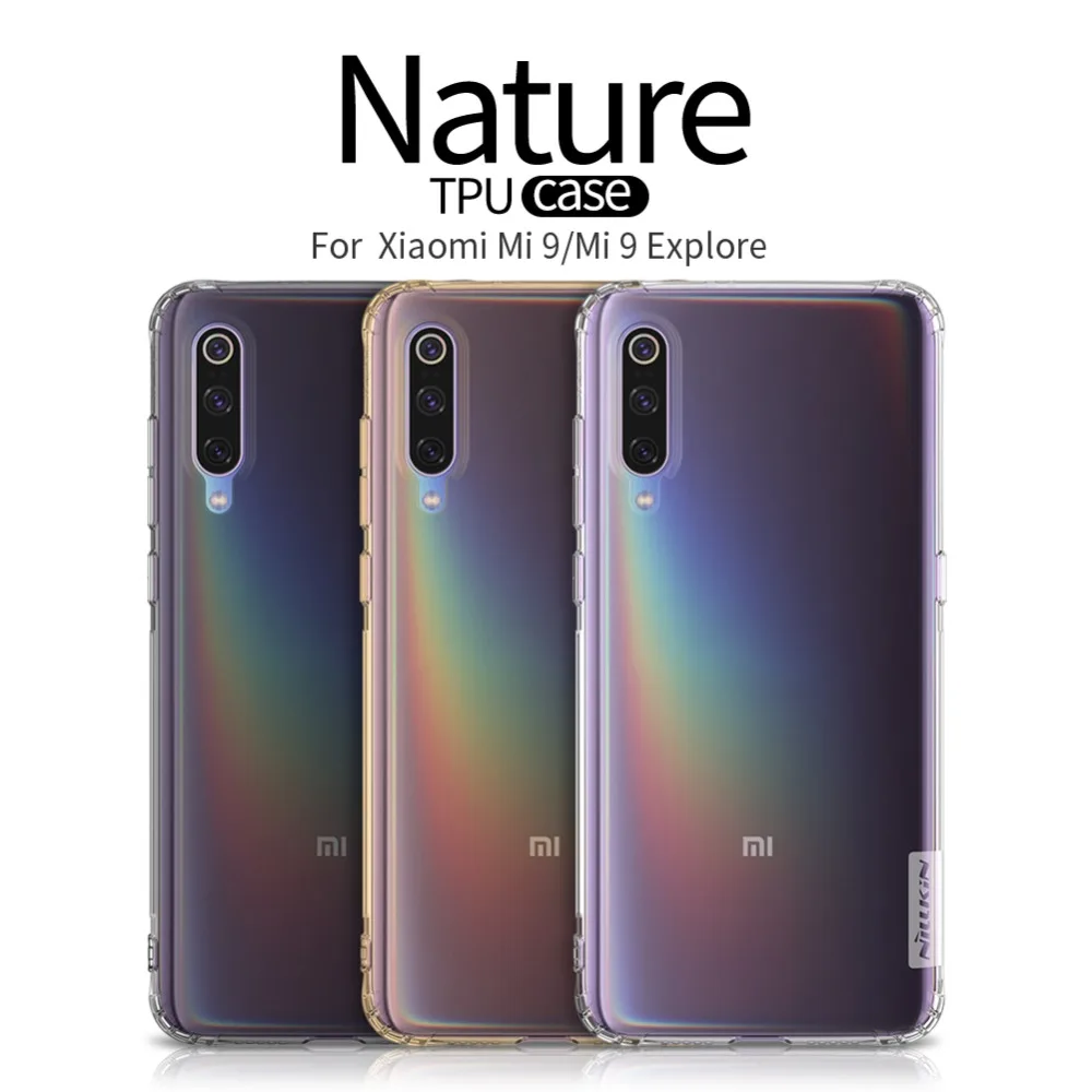 Tpu чехол для Xiaomi mi9 NILLKIN натуральный прозрачный TPU Ультратонкий чехол для Xiaomi Mi9 Explorer мягкий чехол-накладка