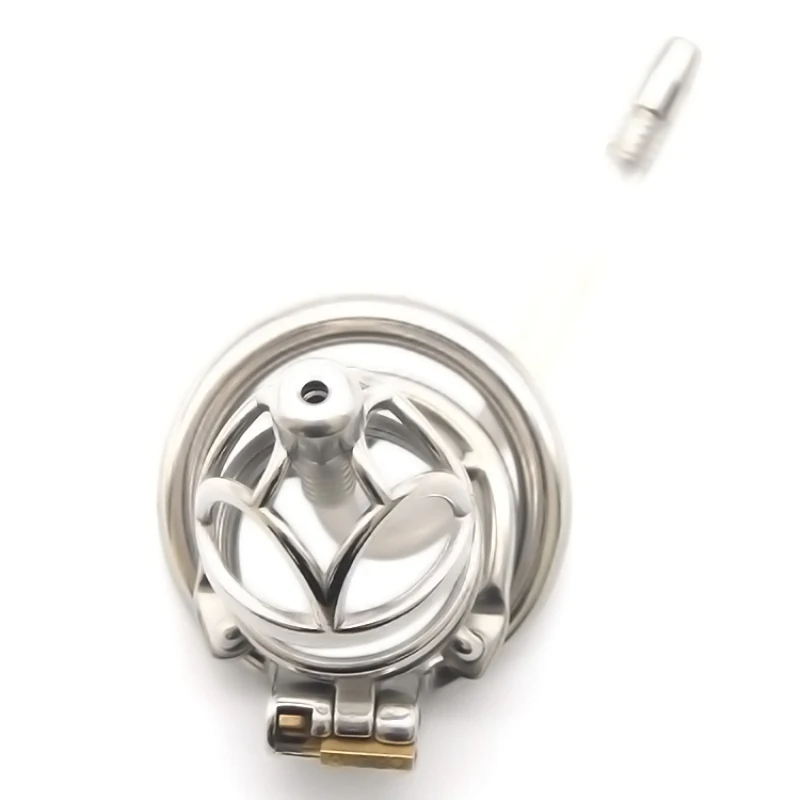 Мужской Целомудрие устройство с катетером уретра трубка секция замок петух