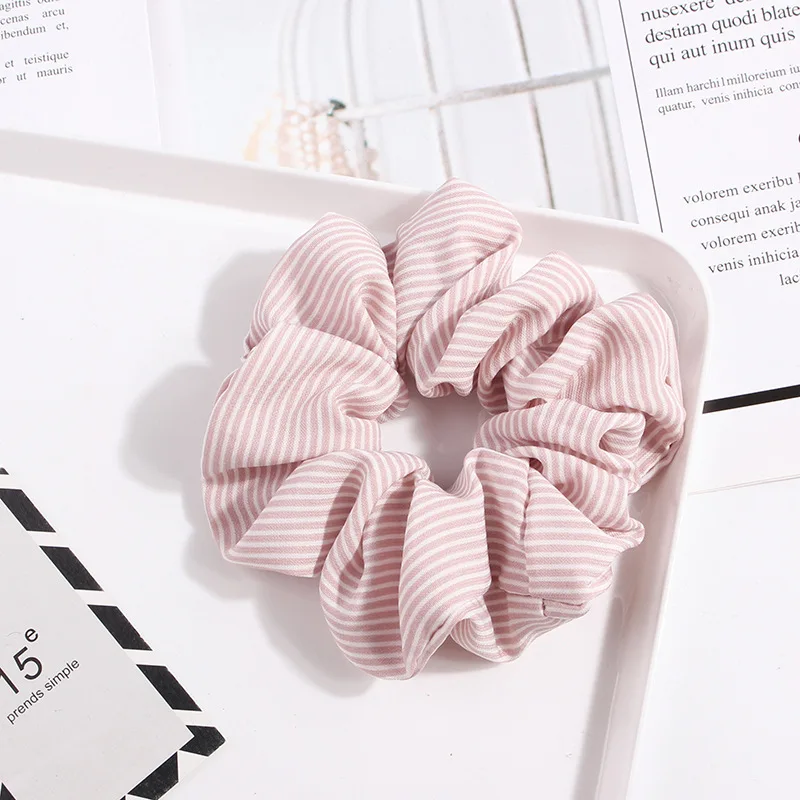 Пасторальный Стиль с узором в горошек, в полоску и клетку; резинка для волос Для женщин Винтаж кишки Scrunchies декоративные универсальные тканью; прическа хвостик;