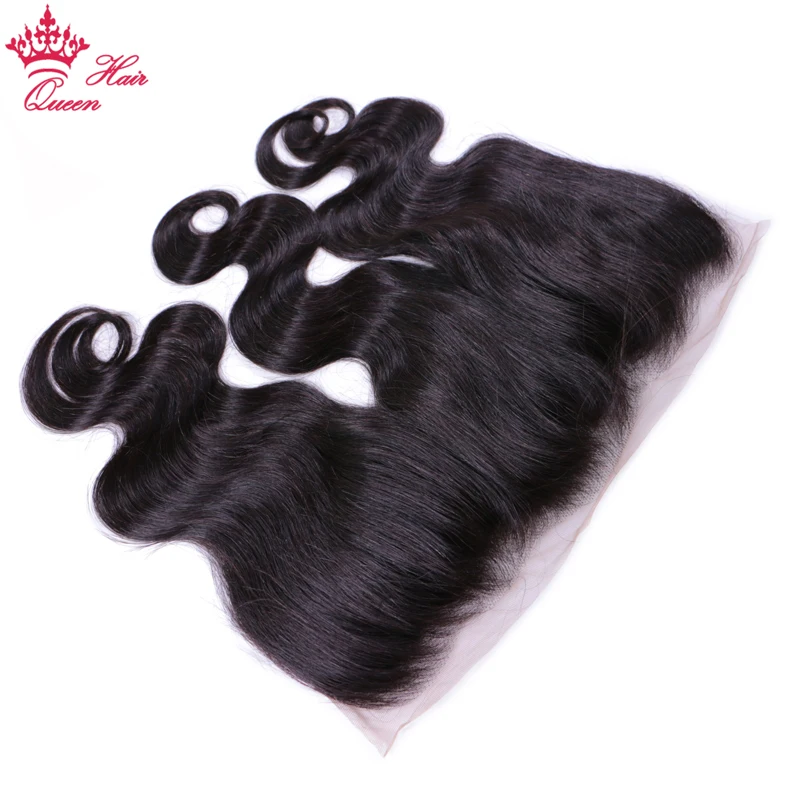 Queen Hair 3 пряди с фронтальной бразильской 100% человеческой волной волнистых волос