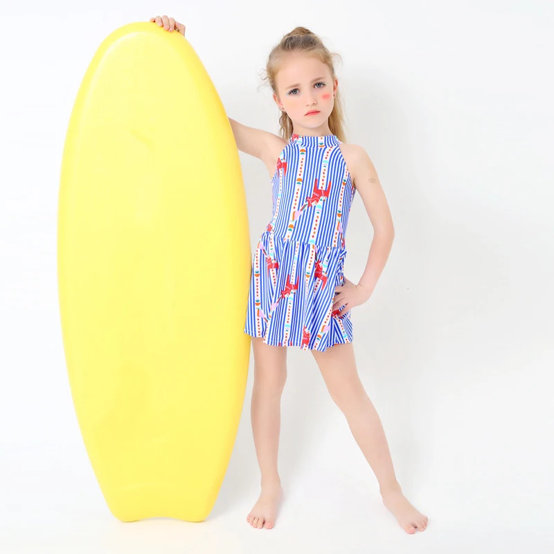 Дети Unicorn бикини набор мультфильм милый Принт Одна деталь Плавание костюм для