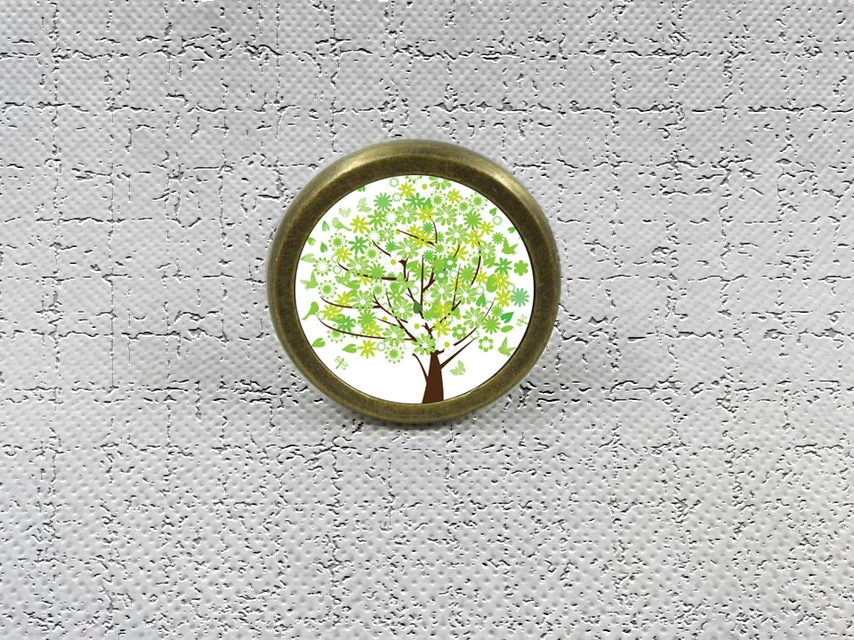 Летние ручки ящика дерева винтажный стиль DIY медные Серебристые бронзовые