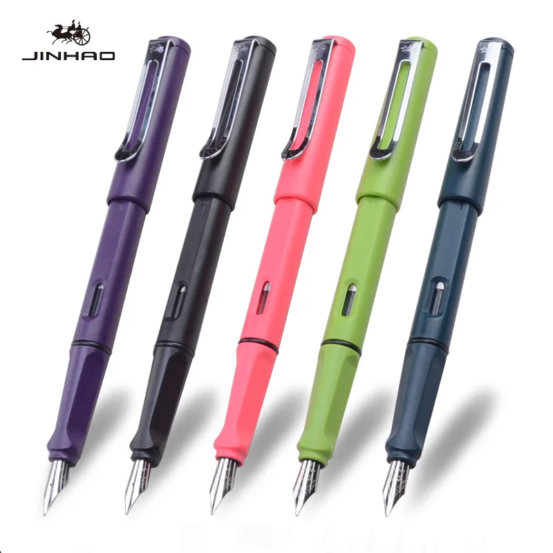 Jinhao 599 авторучка чернильная каллиграфия ручка офисная Роскошная Подарочная сливовый шрифт dolma kalem stylo plum e стильные ручки высокого качества