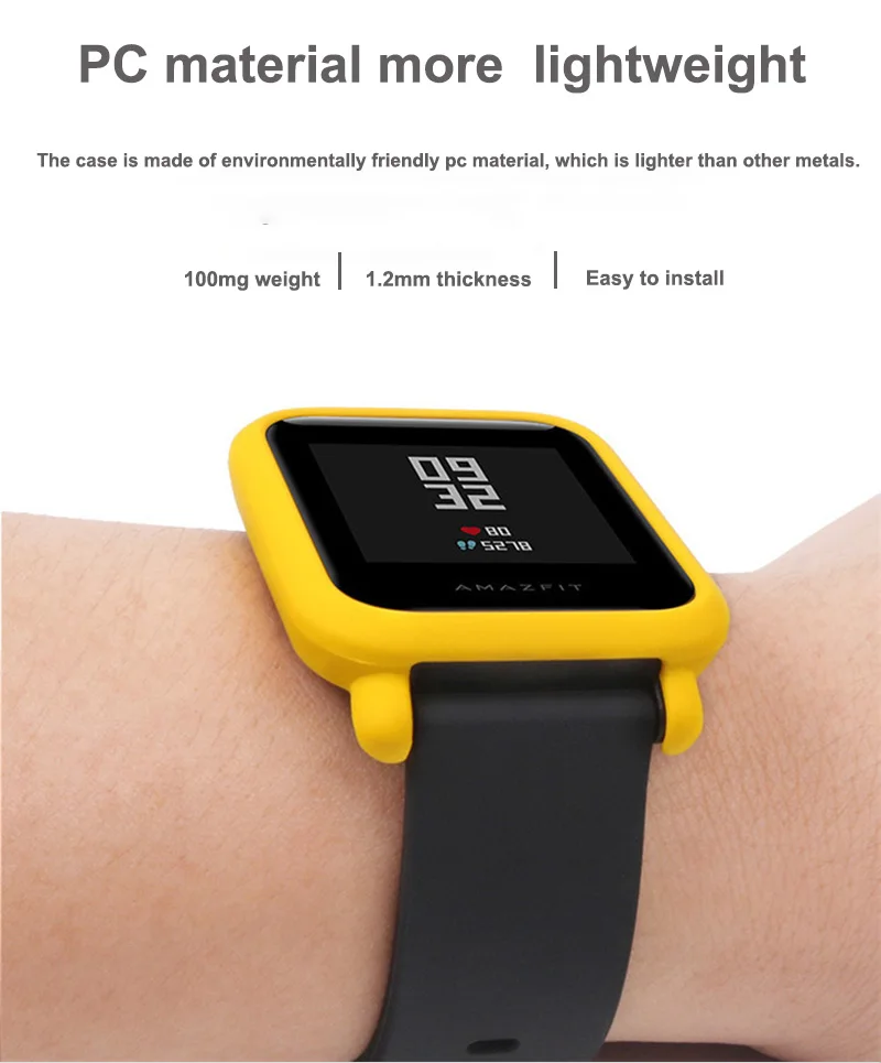 XShum Amazfit bip чехол протектор для Xiaomi amazfit bip аксессуары Бампер ТПУ Защита экрана защитный чехол