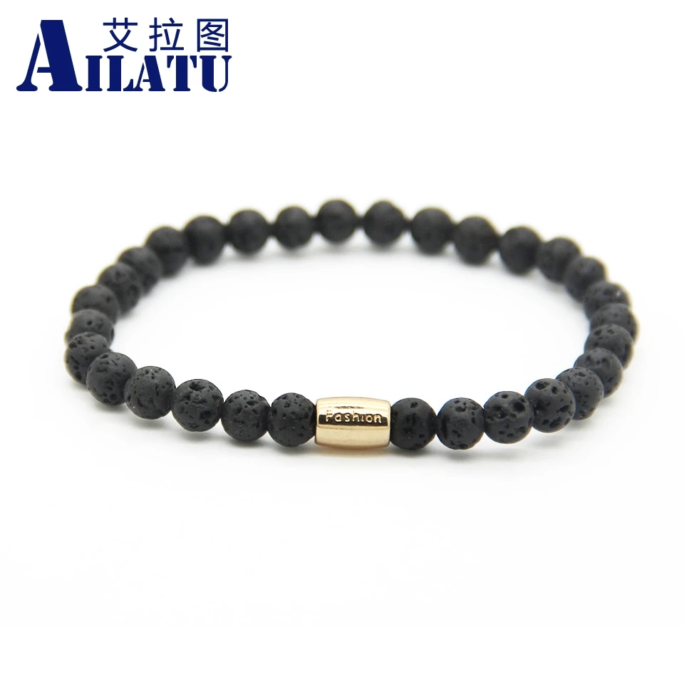 Ailatu 10 шт./лот Новое поступление 6 мм тигровый глаз бронзит белый Howlite матовый оникс