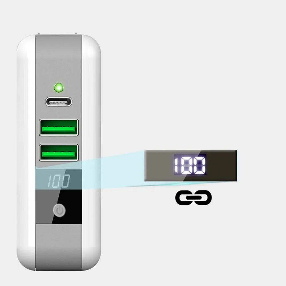 Multifunctional Charger Card Package Dual USB Charging Pad External Battery Power Bank Holder | Электроника