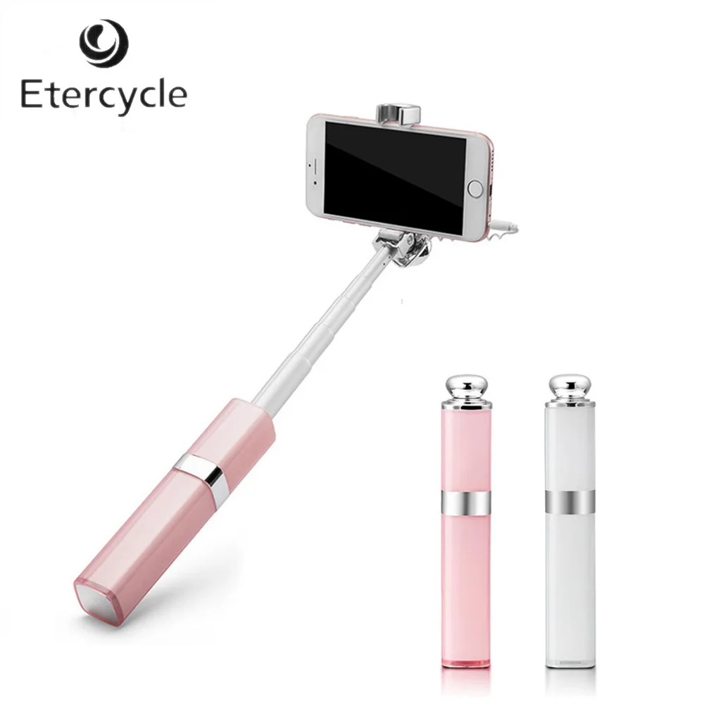 3 5 мм универсальный стиль губная помада проводной выдвижной селфи палка для iPhone 7