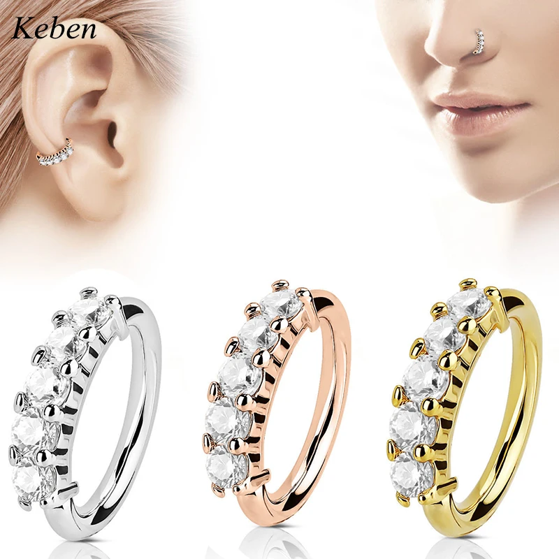 1 шт. клипсы на обруч серьги из сплава кольцо для носа пирсинг поддельный Септум