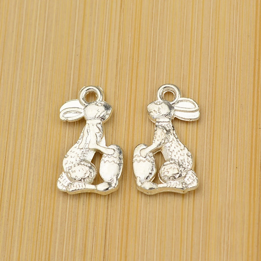 

Серебряные Подвески «Алиса», кролик, кролик, различные металлические подвески с золотым и бронзовым мультяшным персонажем для изготовлени...