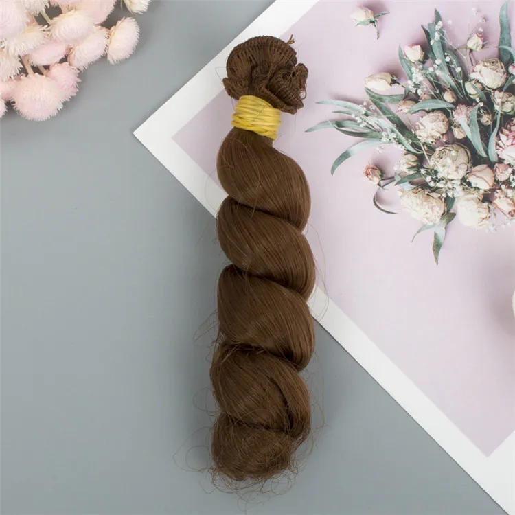 DIY кукольные парики термостойкая проволока натуральный цвет парик для кукол аксессуары