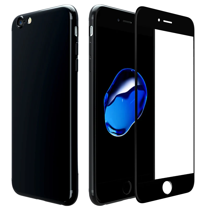 5D закругленные края полное покрытие для iPhone 5S 6S 6 7 8 закаленное стекло для защиты экрана
