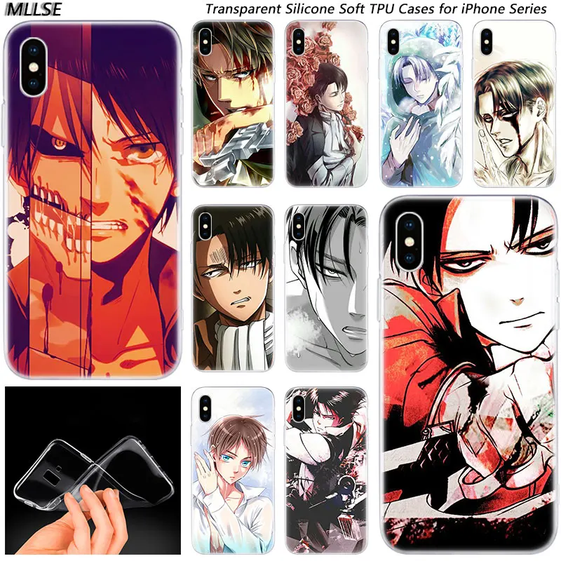Горячая аниме атака на Титанов Levi Ackerman модный силиконовый чехол для Apple IPhone 11 Pro XS