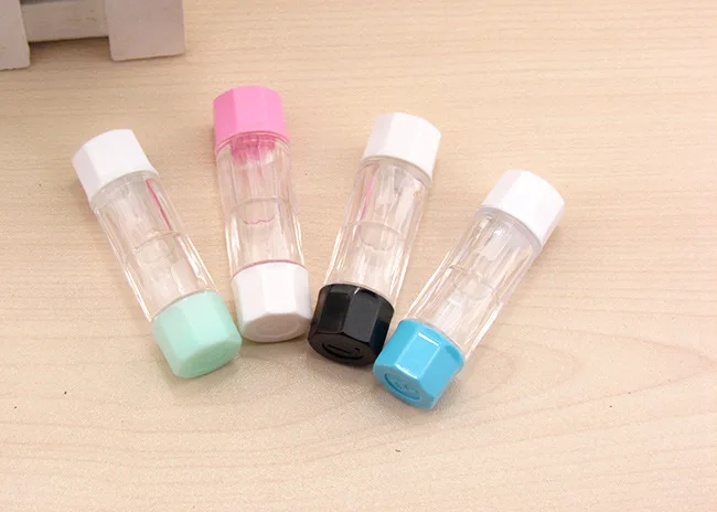 ЛИУСВЕНТИНА простой милый RGP жесткий пластик прозрачный гладкий прозрачный контейнер для контактных линз для очков.