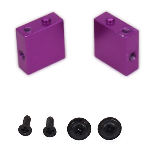 Purple RCAWD 2 шт сплав Алюминий сервопривода крепление для Rc модель автомобиля хобби 1/18 Wltoys A959 A969 A979 K929 РАСКРЯЖЕВОК Запчасти monster Truck багги - Цвет: Purple