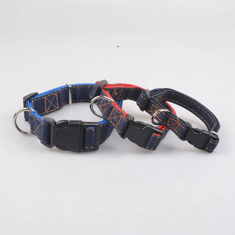 C21 модный джинсовый ошейник для питомца собаки кота классный щенка и нейлоновый