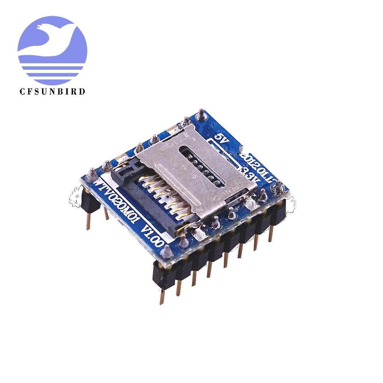 CFsunbird WTV020 SD WTV020SD 20SS мини карта MP3 звуковой модуль для PIC Ard uino 2560 UNO R3 16P|sound module|sd card