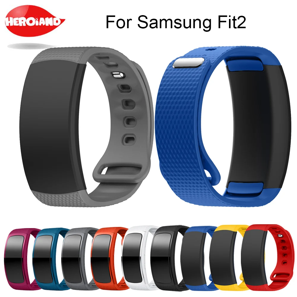 Роскошный спортивный силиконовый ремешок для наручных часов Samsung Gear Fit 2 SM-R360 |