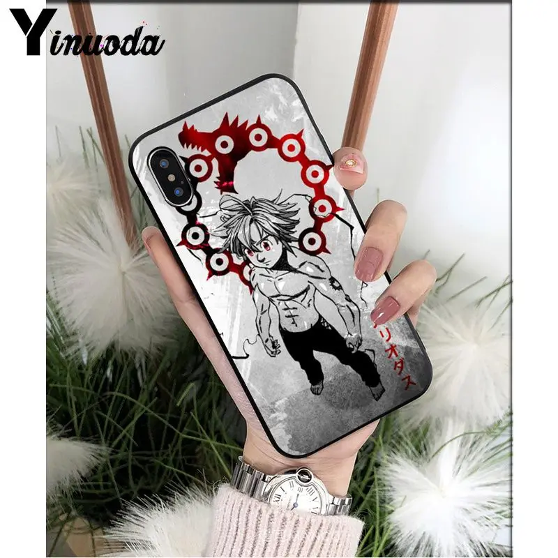 A6 Yinuoda, черный ТПУ Мягкий силиконовый чехол для телефона, чехол для Apple iPhone 8 7 6 6S Plus X XS MAX 5 5S SE XR - Цвет: A6