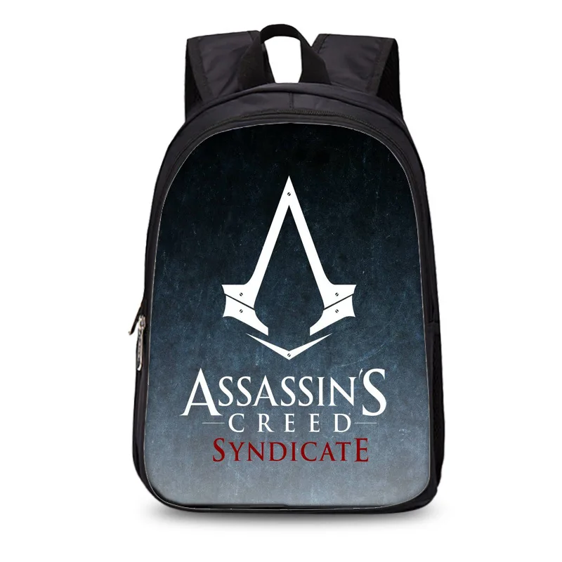 Assassins Creed l Рюкзак черный студенческий рюкзак для мальчиков и девочек подростковый рюкзак для путешествий рюкзак для ноутбука - Цвет: 18