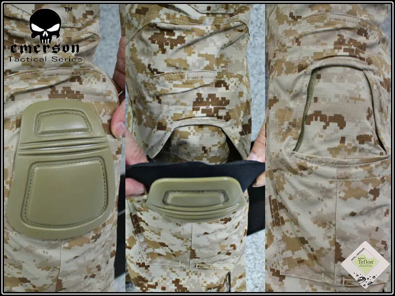 Emerson Tactical bdu G3 боевые штаны Emerson BDU военные армейские штаны AOR1 с наколенниками