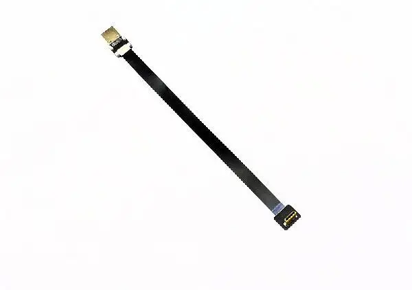 Супер мягкий экранированный HDMI в мини Преобразование кабель серебро/черный цвет