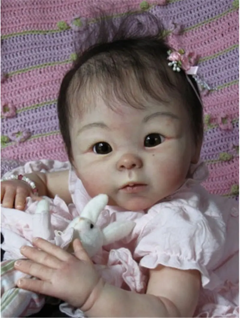 

NPK 2018 Reborn Doll Kits For 19inches Soft Vinyl Reborn Baby Dolls Accessories For DIY Realistic 48cm Reborn Bebe Doll Toys