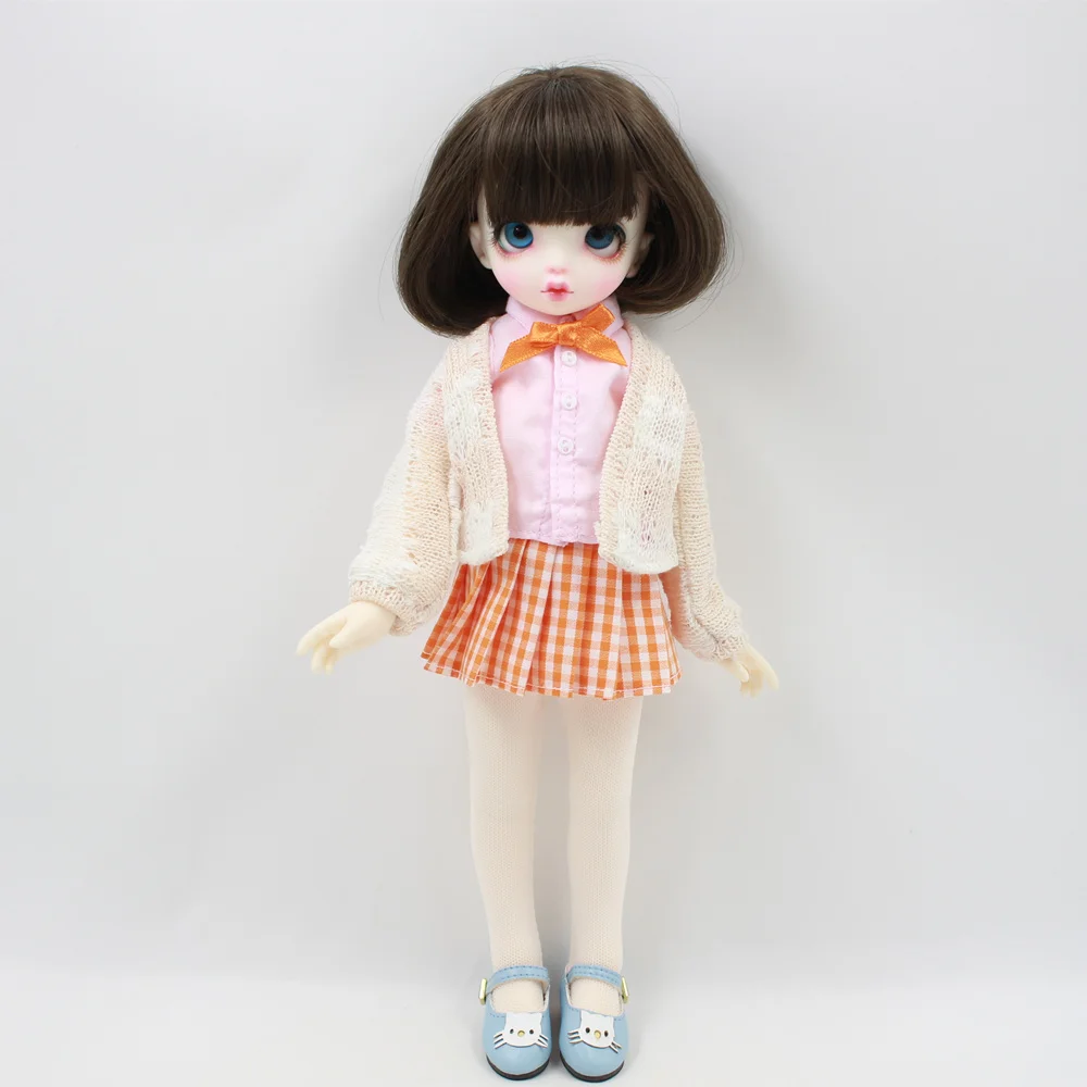 1/6 BJD комплект милой одежды клетчатая юбка и рубашка с кардиганом свитер не для Blyth ICY NEO