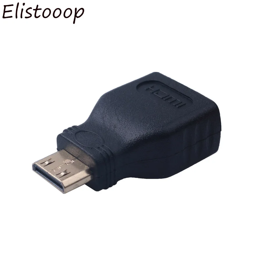 Elitooop 2018 Высокое качество позолоченный мини HDMI штекер Женский адаптер для HDTV
