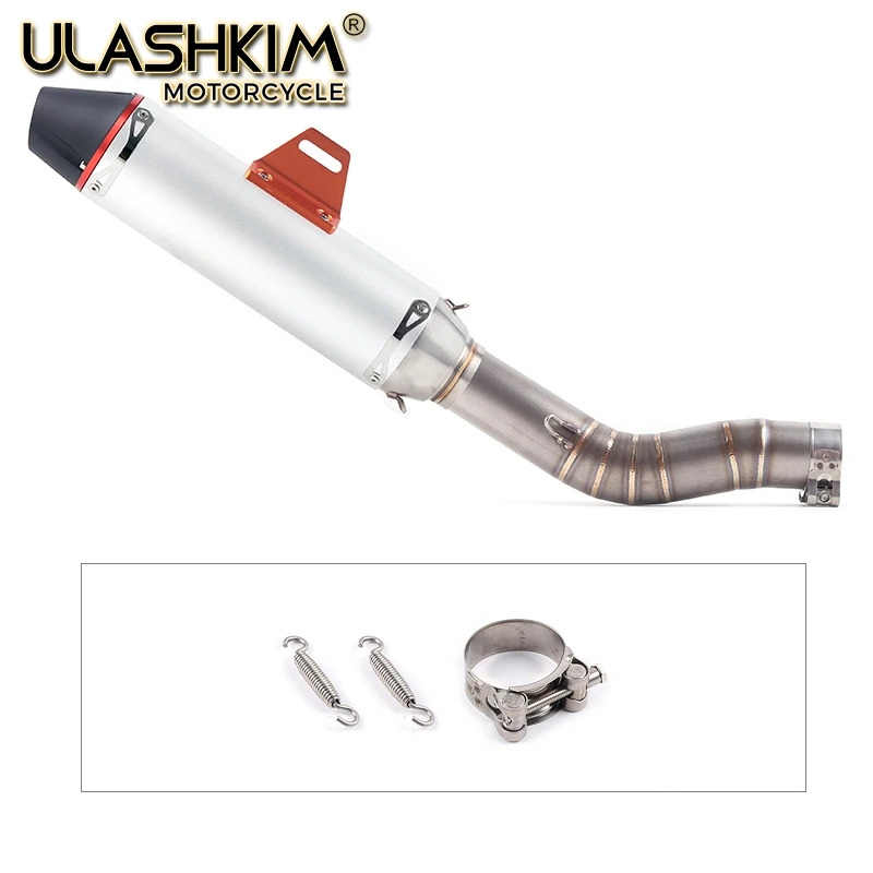 Motorcycle Full System Exhaust Escape Muffler Middle Link Pipe Slip On For suzuki GSXR1000 GSX R1000 GSXR 1000 2003-2006