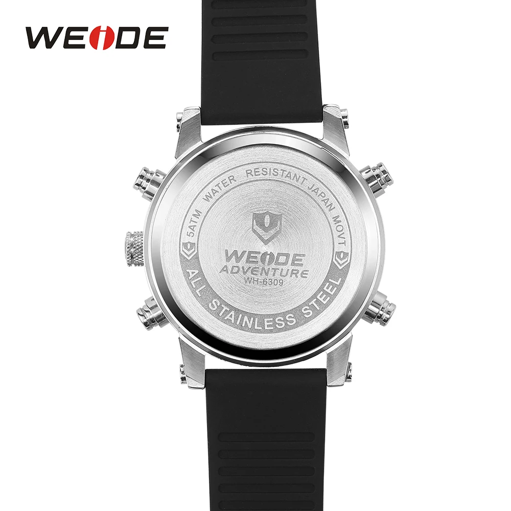 WEIDE мужские армейские часы кварцевые будильники Хронограф Дата Цифровой дисплей