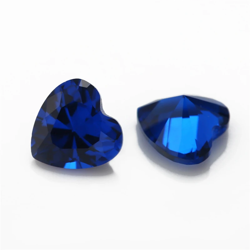 

Size 3x3mm~10x10mm Heart Shape Blue Synthetic Spinel Gems For Jewelry 113# 112# 114# 106# 109# 120#