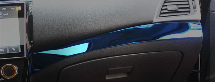 Для Nissan Sentra 2013- Высококачественная отделка рулевого колеса внутренняя отделка блестки Отделка приборной панели украшение автомобильные аксессуары