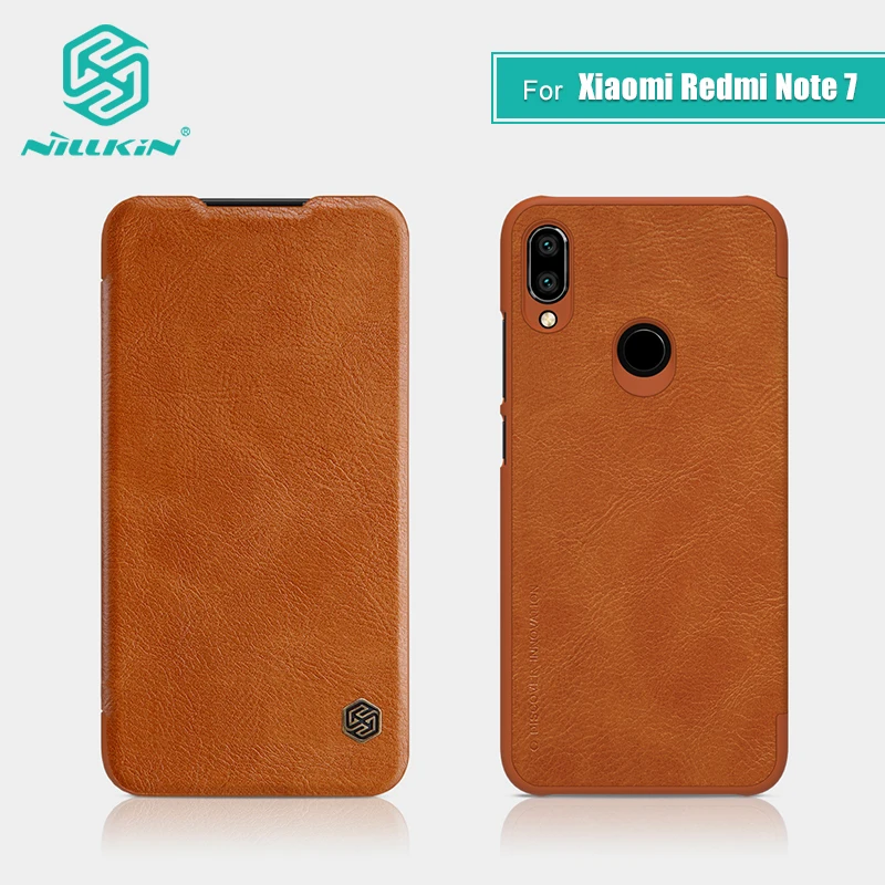 Чехол для Redmi Note 7, 6,3 дюймов, NILLKIN, Ретро стиль, Qin, откидная крышка, кошелек, искусственная кожа, PC, задняя крышка для Xiaomi Redmi Note 7 Pro, чехол 7S