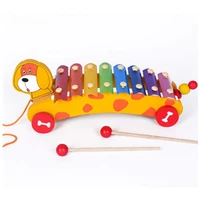 montessori toys children early educational learning puzzle wooden toys playing knocking piano musical toys
