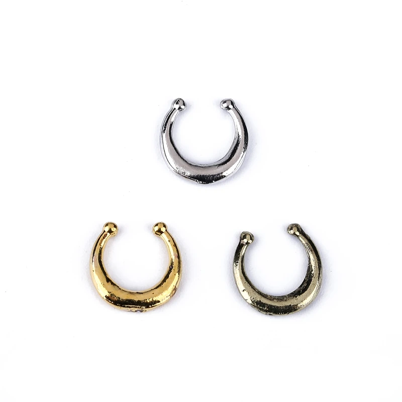 3 шт. Поддельные кольца для носа перегородка женщин кольцо гвоздик тела носовой