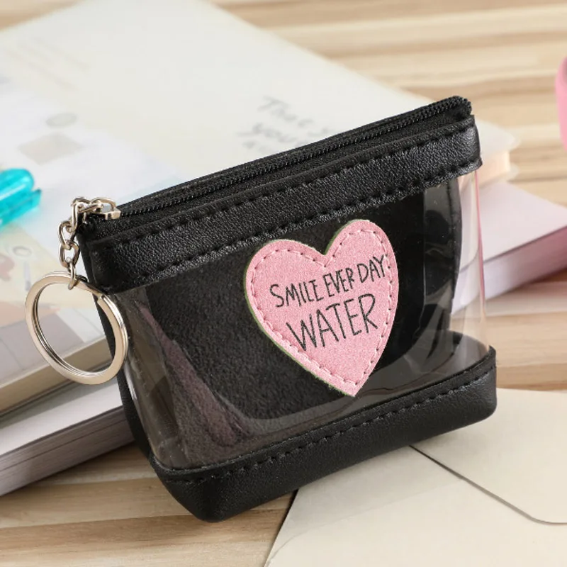 Новинка 2018 милый кошелек для монет прозрачный Кошелек брелок губная помада сумка