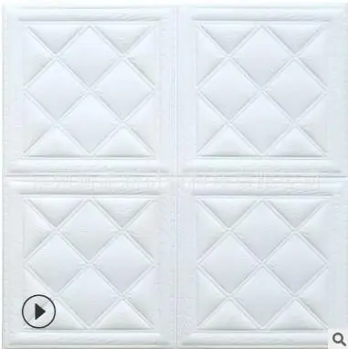 white 60 by 60cm Самоклеящиеся обои, кожа, мягкий, водонепроницаемый, толстый, трехмерный гостиной ТВ стены-153 - Цвет: white 60 by 60cm