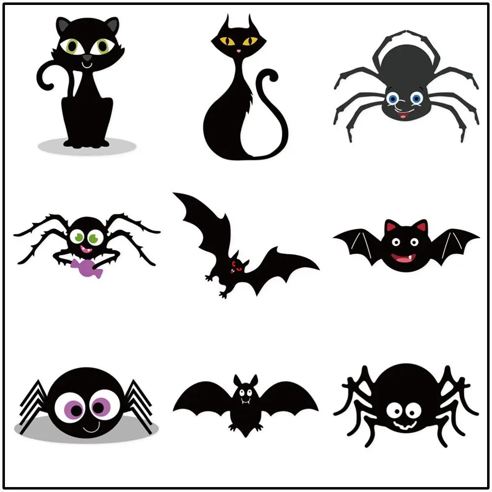Хемер Хеллоуин штампы кошка паук конфеты летучая мышь металлические режущие