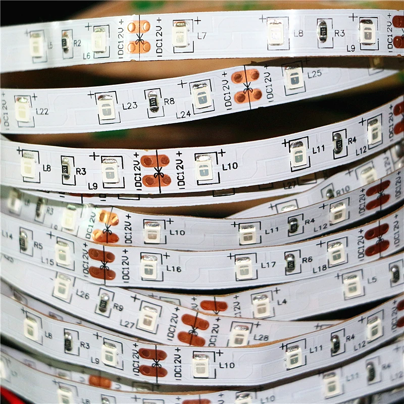 SMD 2835 3528 5050 УФ гибкий Светодиодные ленты светильник 12V 0 5/1/2 / 3 4 5 м 60 светодиодов/m