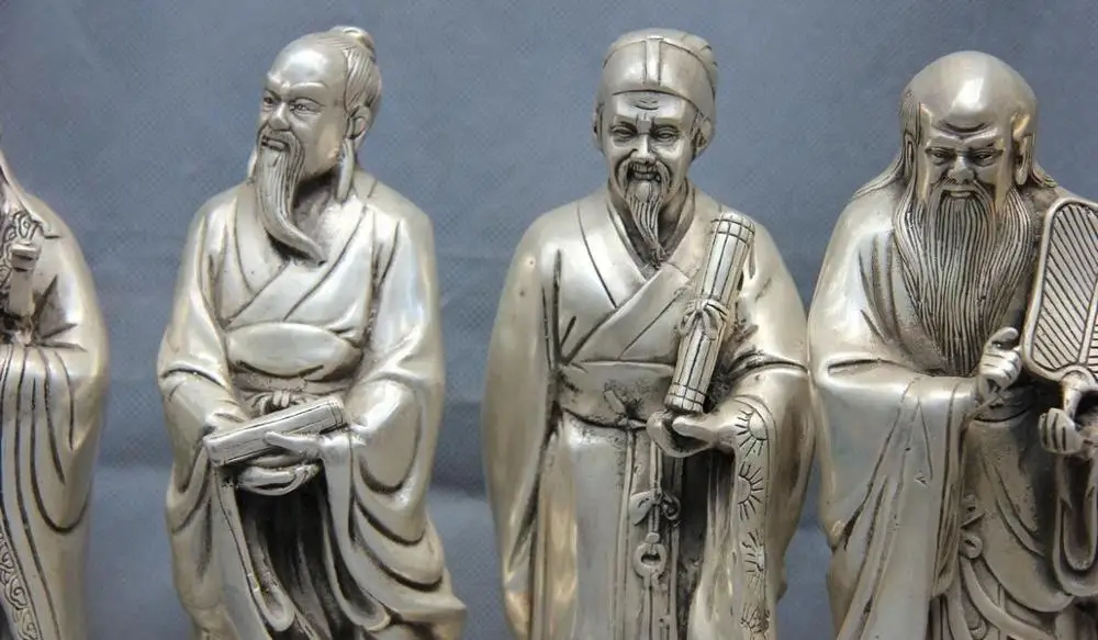 Белый Медный Серебряный Конг Цзы Конфуций менциус Лао-цзы МО-Цзе zhuangZi набор