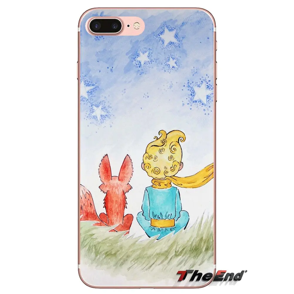 Мягкие прозрачные чехлы-книжки little prince fox для Samsung Galaxy S3 S4 S5 Mini S6 S7 Edge S8 S9 S10 Plus Note 3 4 5