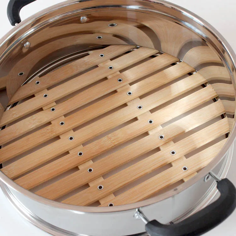 24cm 26cm 30cm 32cm 34cm 36cm Chinese food steamer basket stainless steel bamboo dumplings buns mushiki 24CM to 36CM | Дом и сад