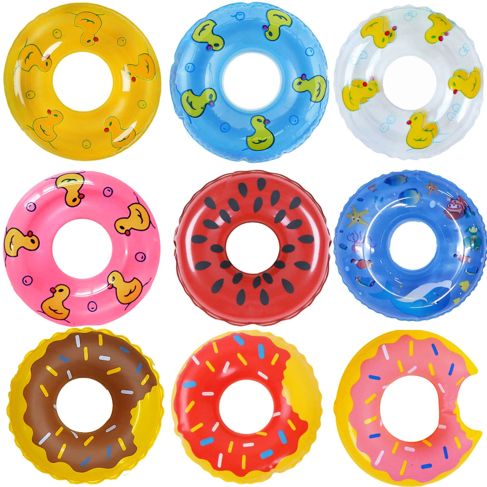 2 предмета/партия 5 шт. мини кукла плавучий буй кольцо игрушки смешивать стили