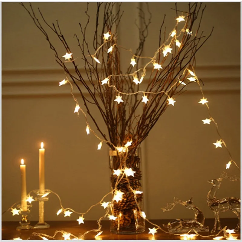 4 м 40 LED Fairy светильник s кристально чистый звезда Фея Свадебная вечеринка