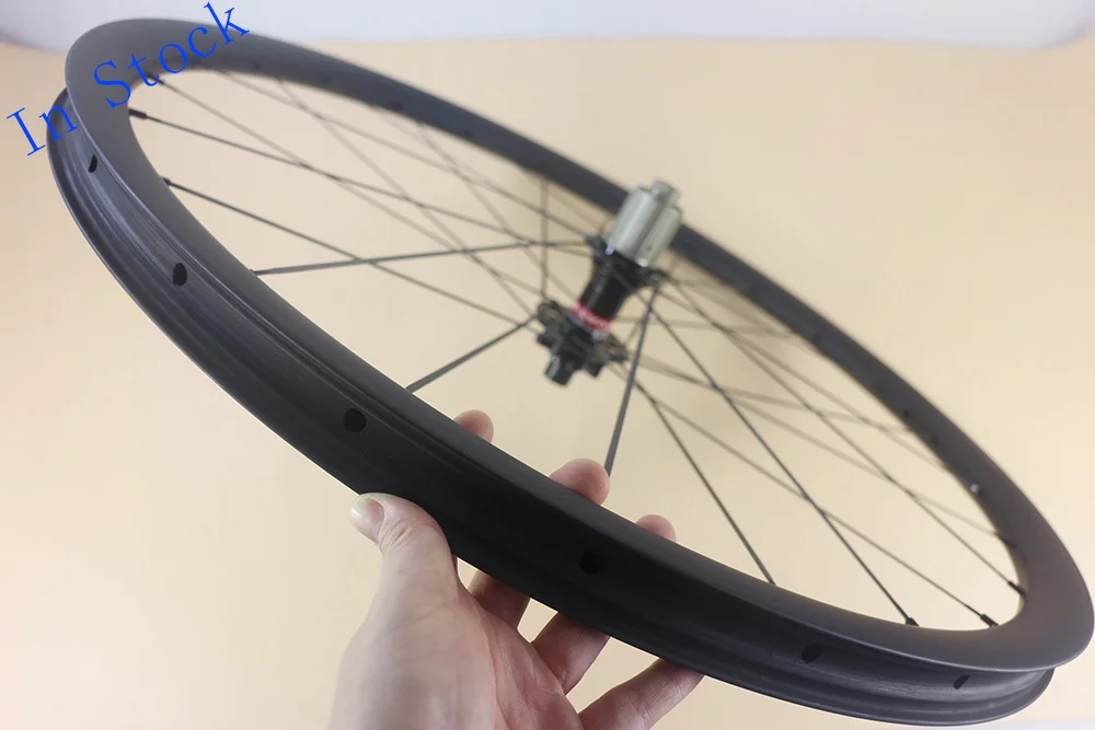 29er MTB 30x30 mm tubeless bicycle carbon wheelset 24 holes 29in 142x12 TA XC bike rear wheel D772SB disc hub can customize AM | Спорт и